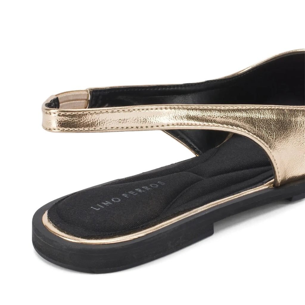 Hepburn Solene Gold Heels - Lino Perros