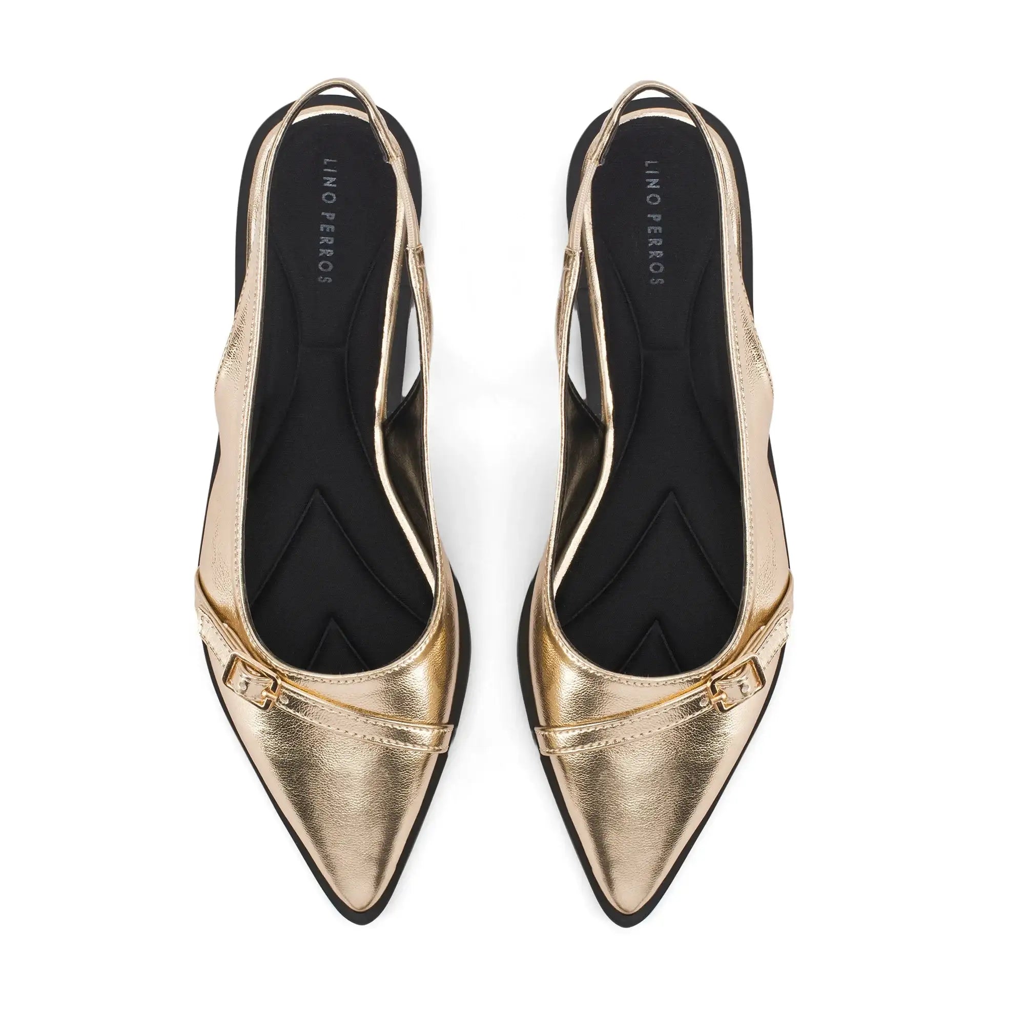 Hepburn Solene Gold Heels - Lino Perros