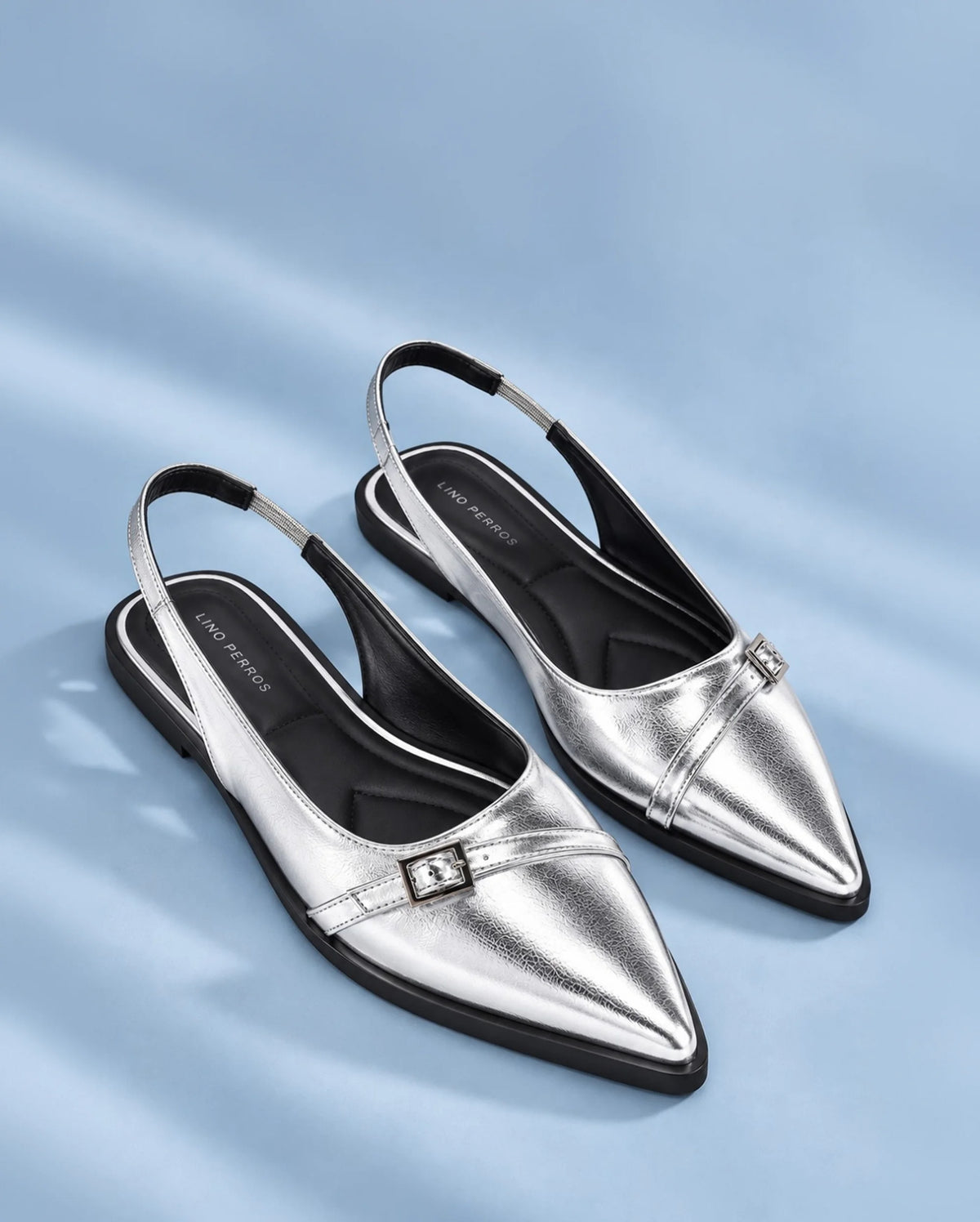 Hepburn Solene Silver Heels - Lino Perros