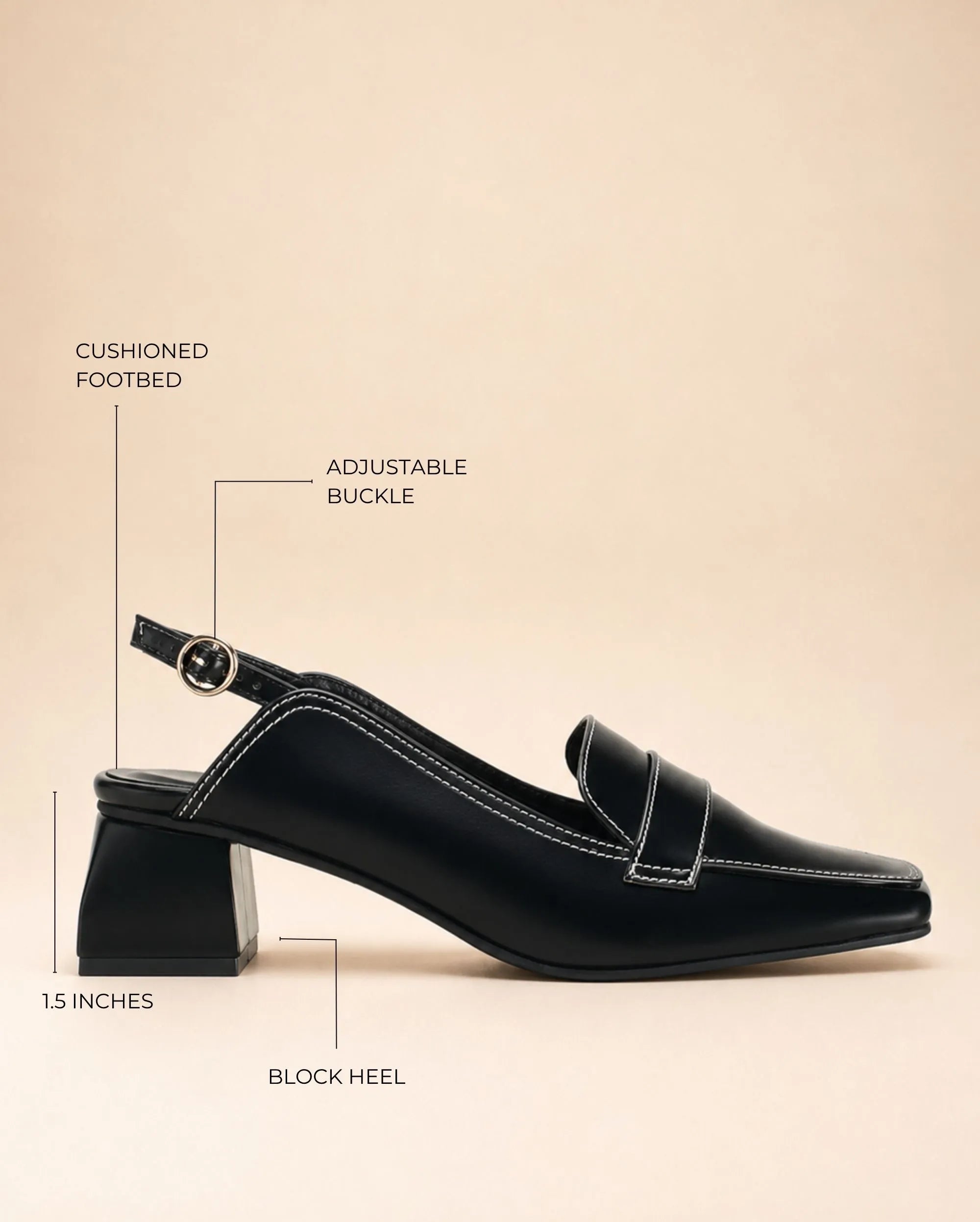 Hepburn Vianna Black Heels - Lino Perros
