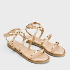 Gaga Yvette Gold Flats - Lino Perros