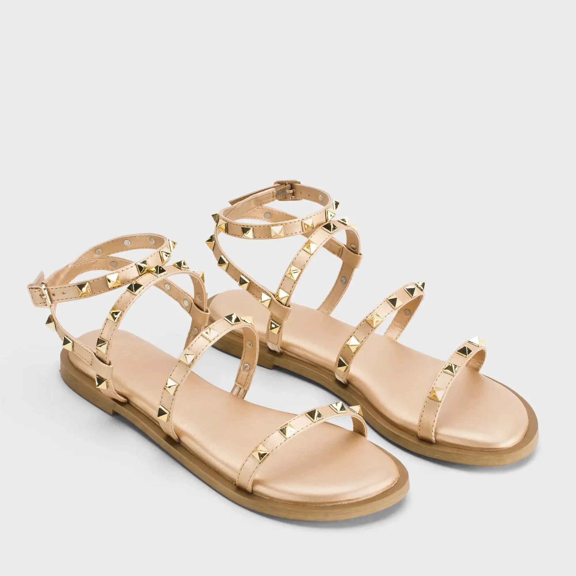 Gaga Yvette Gold Flats - Lino Perros