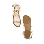 Gaga Yvette Gold Flats - Lino Perros