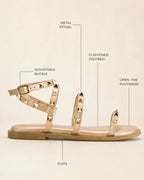 Gaga Yvette Gold Flats - Lino Perros
