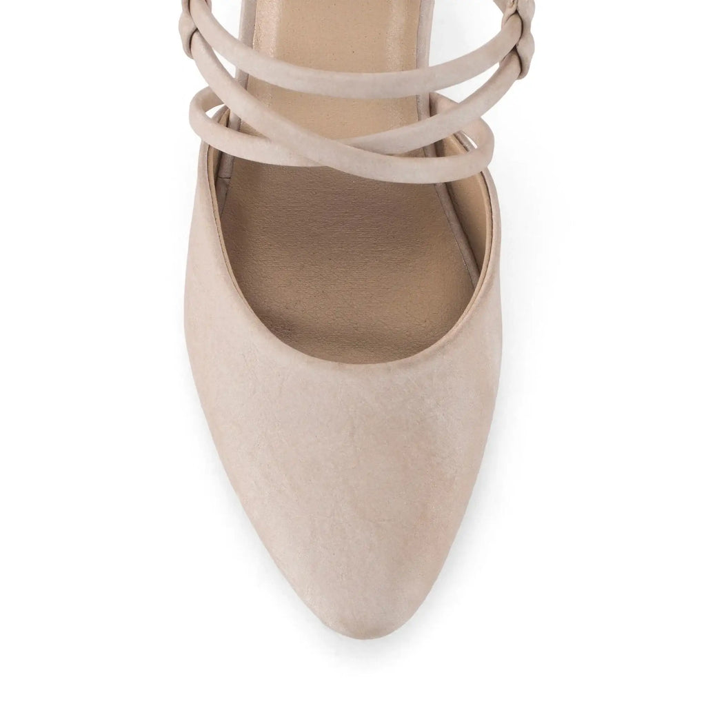Hepburn Zoe Beige Heels - Lino Perros