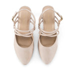 Hepburn Zoe Beige Heels - Lino Perros