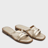 May Astrid Gold Flats