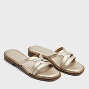 May Astrid Gold Flats