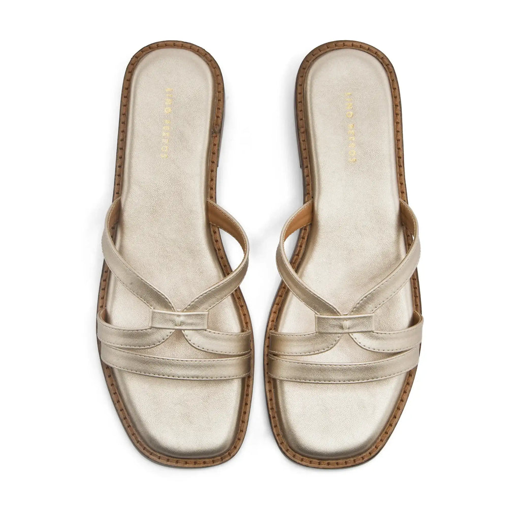 May Astrid Gold Flats - Lino Perros