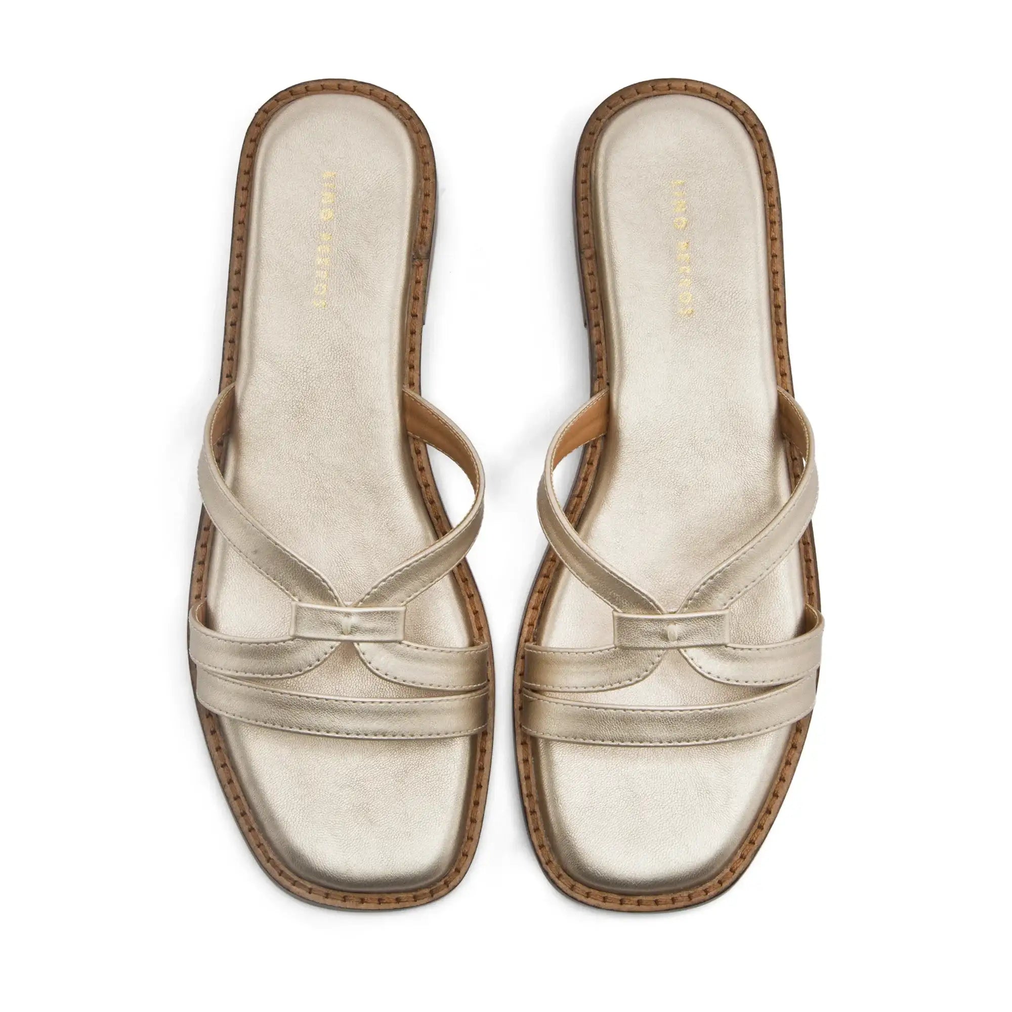 May Astrid Gold Flats - Lino Perros