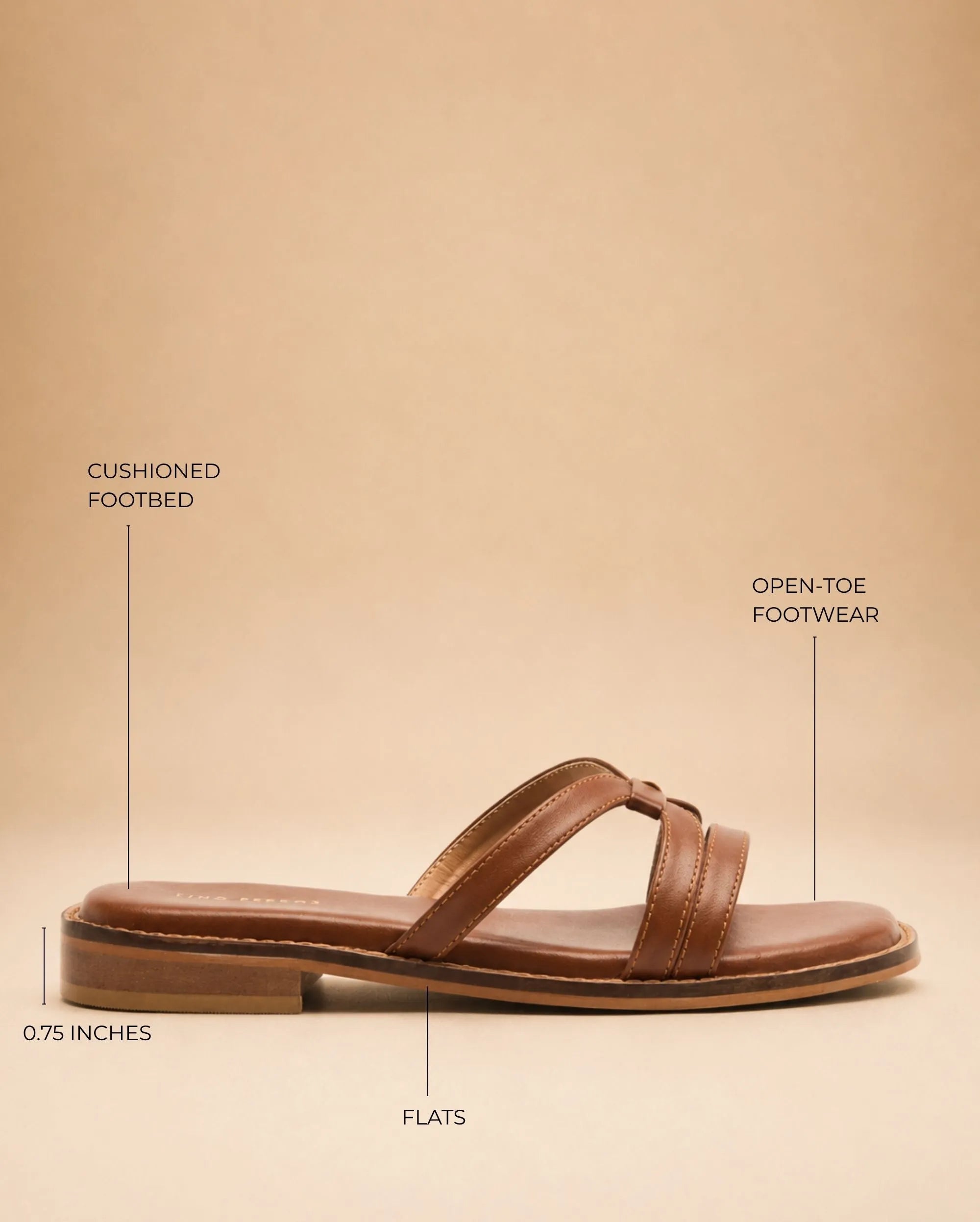 May Astrid Tan Flats - Lino Perros