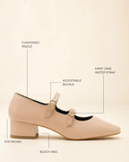Hepburn Greta Nude Heels - Lino Perros