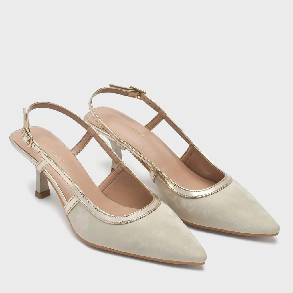 Hepburn Helga Beige Heels - Lino Perros