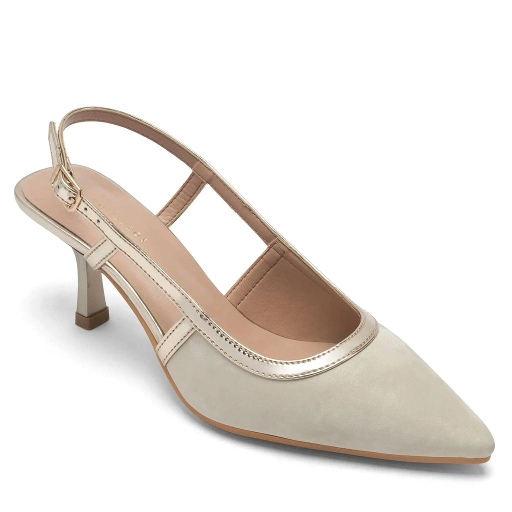 Hepburn Helga Beige Heels - Lino Perros
