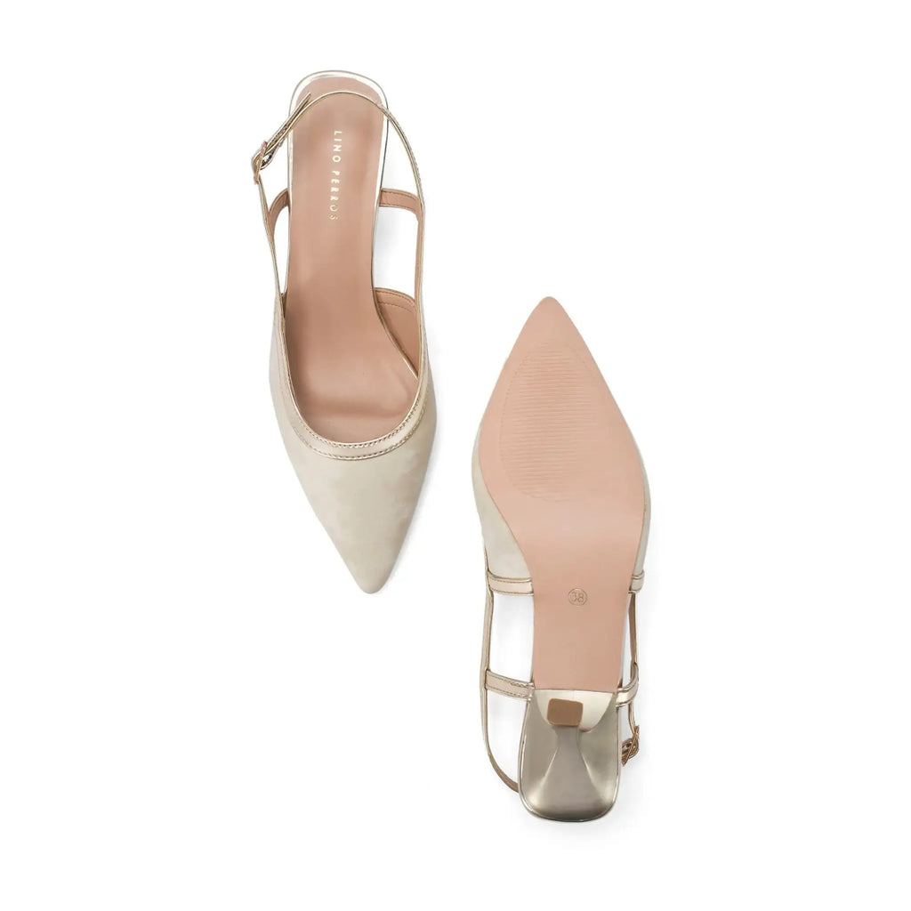 Hepburn Helga Beige Heels - Lino Perros