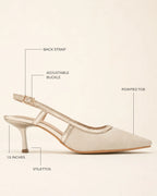 Hepburn Helga Beige Heels - Lino Perros