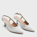 Hepburn Helga Off-White Heels - Lino Perros