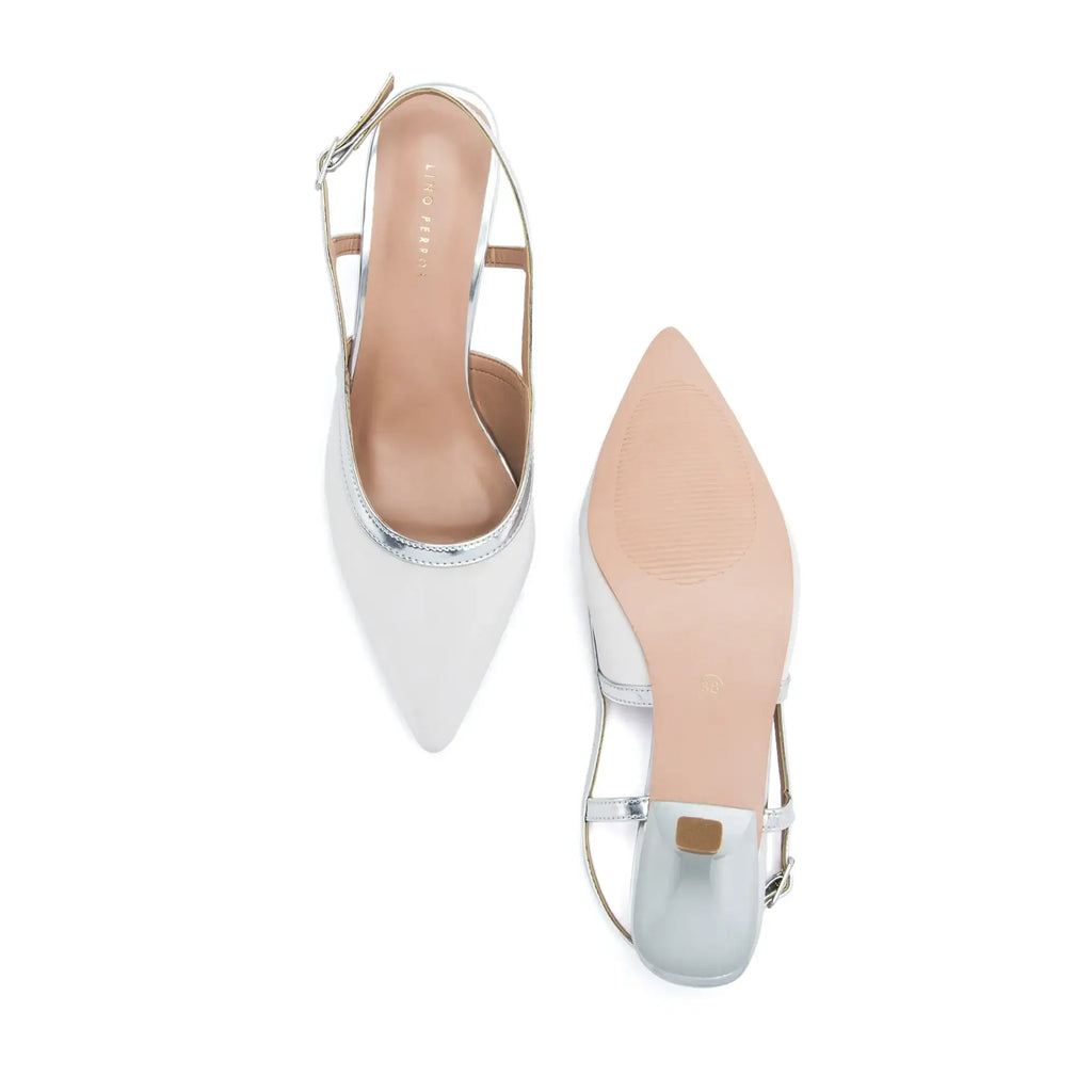 Hepburn Helga Off-White Heels - Lino Perros