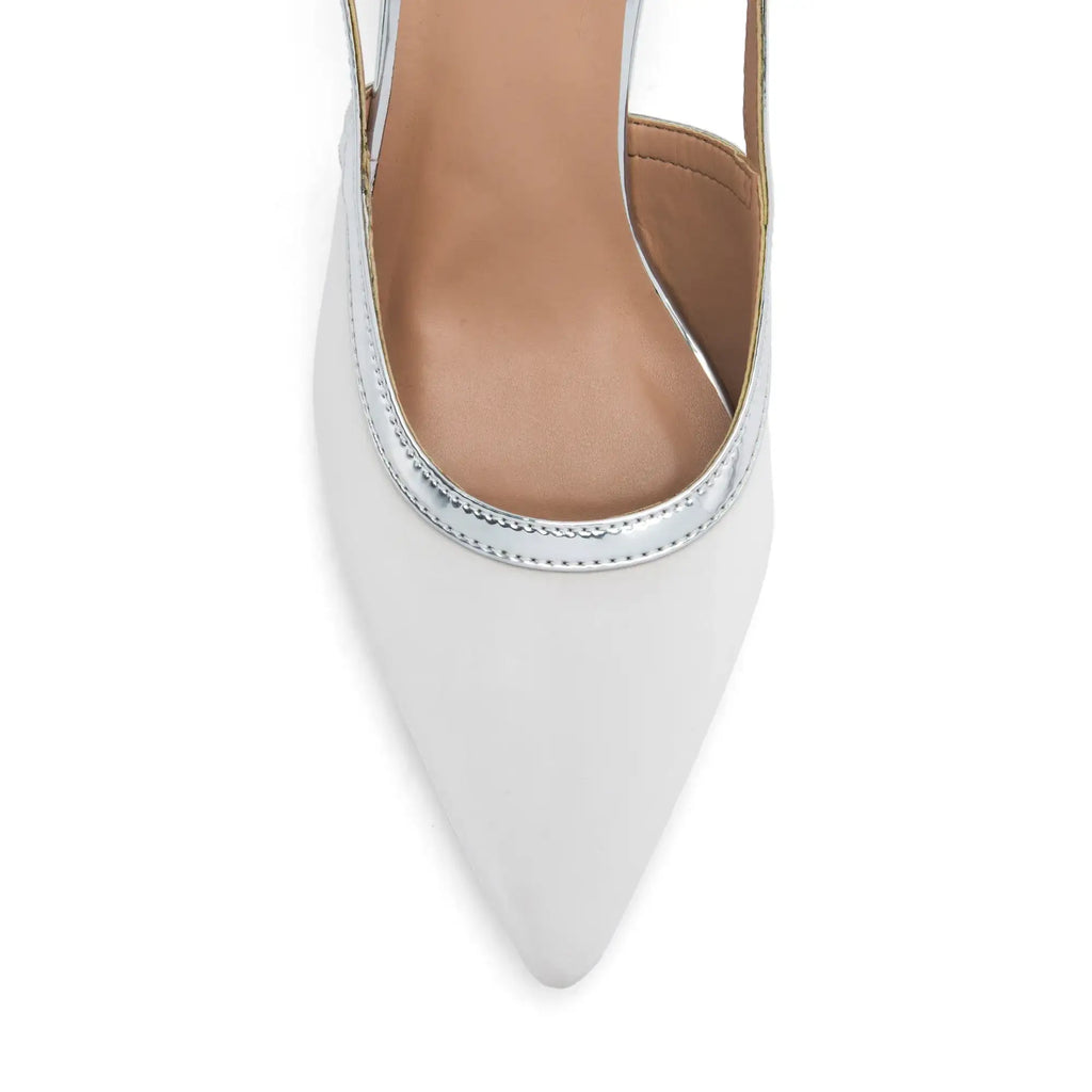 Hepburn Helga Off-White Heels - Lino Perros