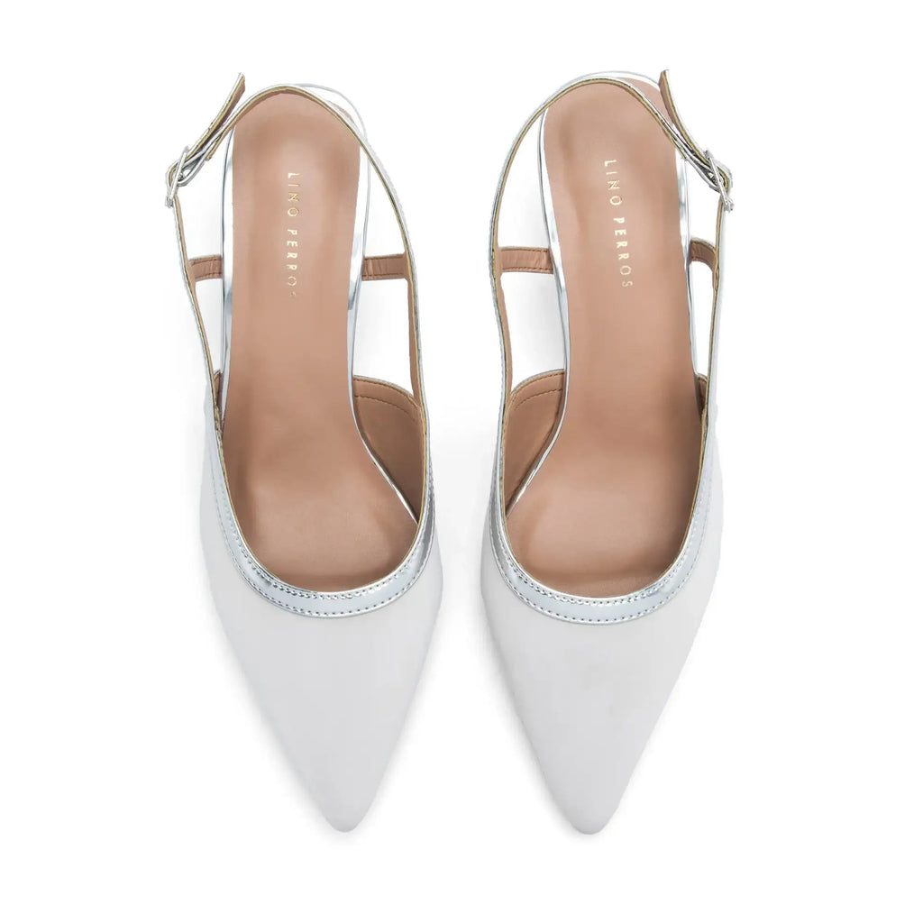 Hepburn Helga Off-White Heels - Lino Perros