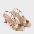 Victoria Inga Gold Heels - Lino Perros