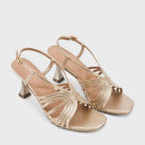Victoria Inga Gold Heels