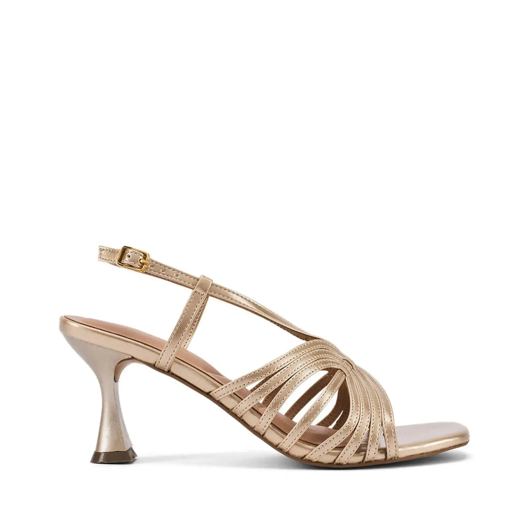 Victoria Inga Gold Heels - Lino Perros
