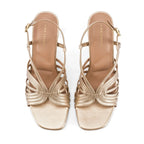 Victoria Inga Gold Heels - Lino Perros