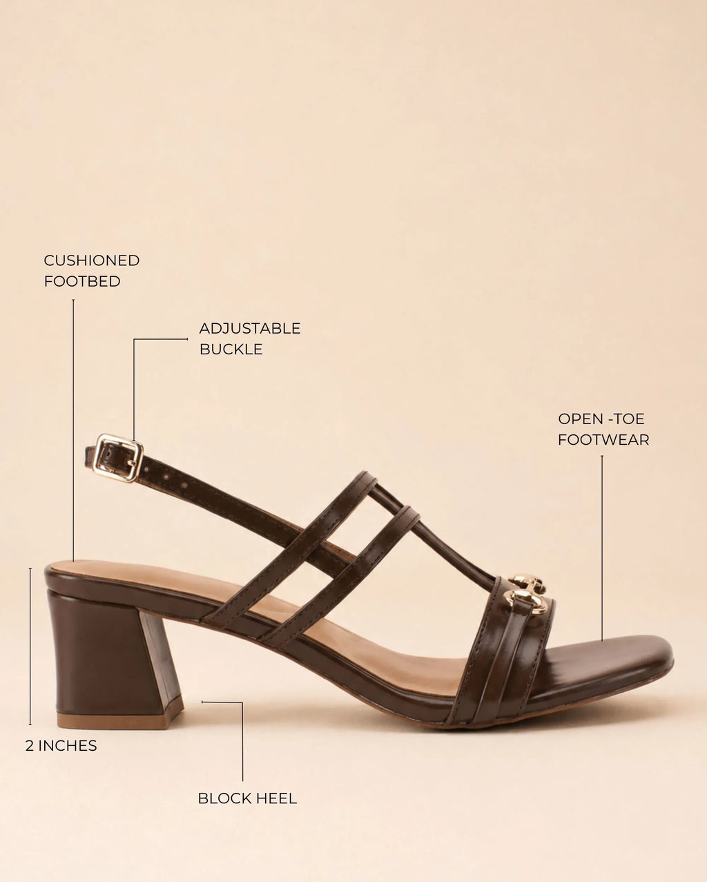 Gabbana Kari Brown Heels - Lino Perros