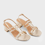 Gabbana Kari Gold Heels - Lino Perros