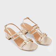 Gabbana Kari Gold Heels