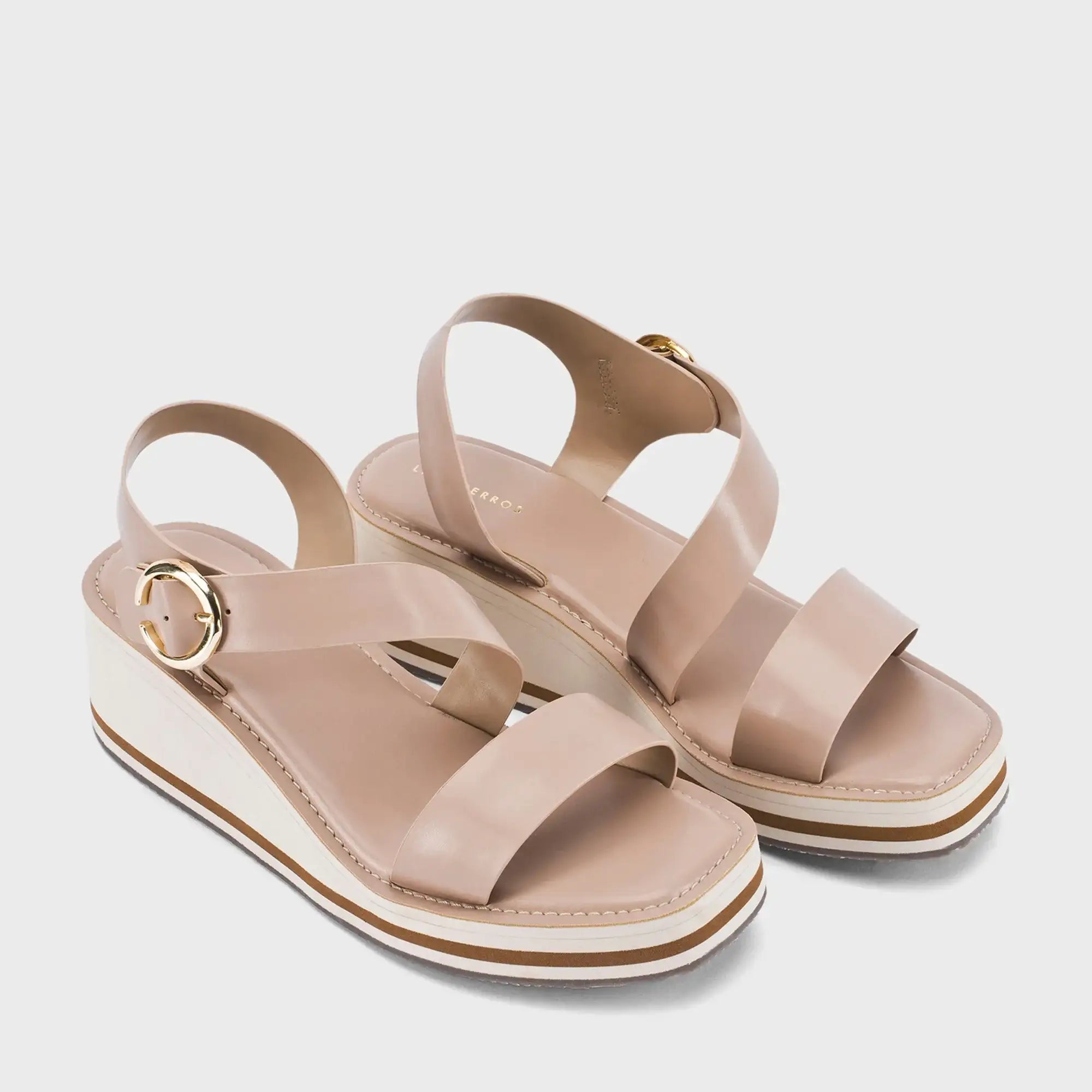 Lopez Liv Comfort Taupe Heels - Lino Perros
