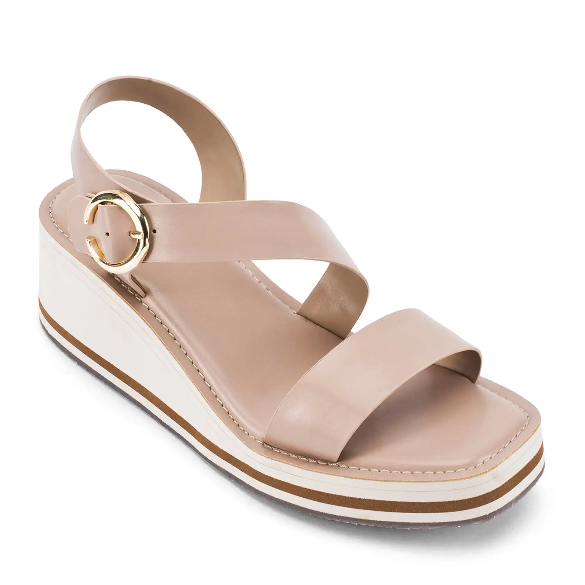 Lopez Liv Comfort Taupe Heels - Lino Perros