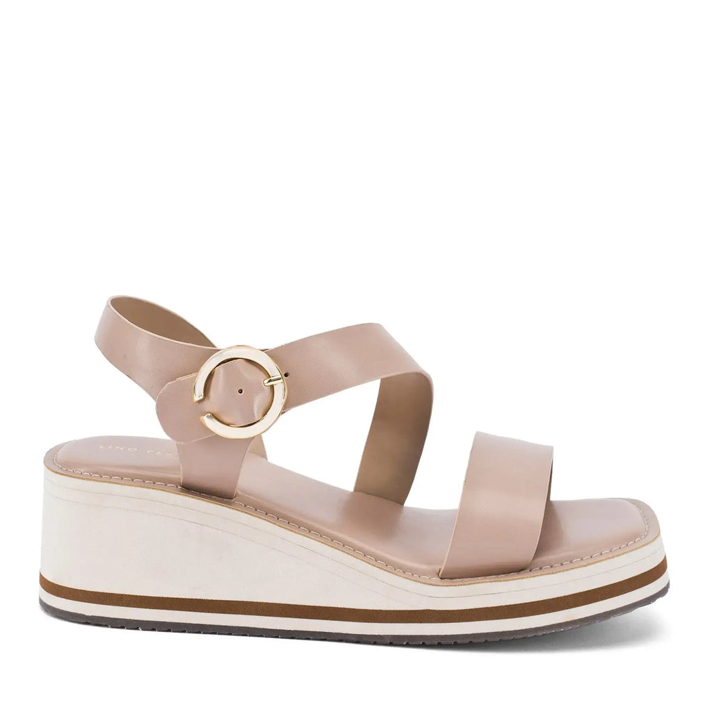 Lopez Liv Comfort Taupe Heels - Lino Perros
