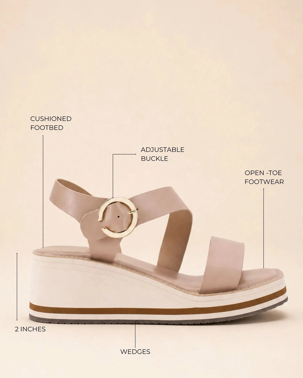 Lopez Liv Comfort Taupe Heels - Lino Perros