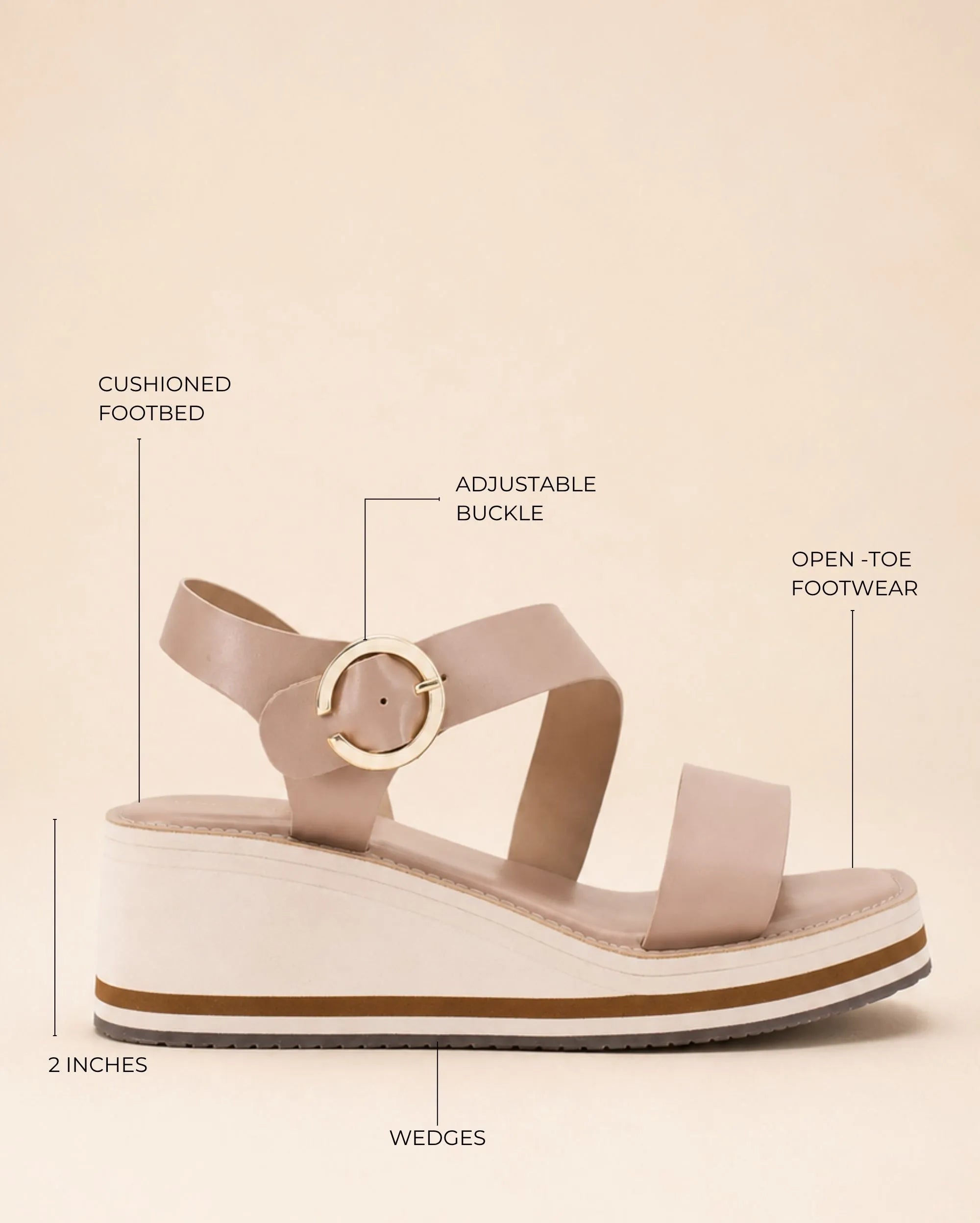 Lopez Liv Comfort Taupe Heels - Lino Perros