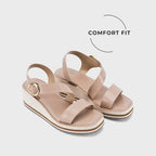 Lopez Liv Comfort Taupe Heels - Lino Perros