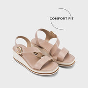Lopez Liv Comfort Taupe Heels