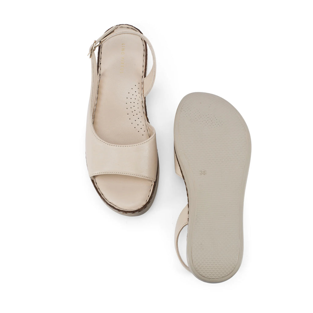 Lopez Saga Comfort Off-White Heels - Lino Perros