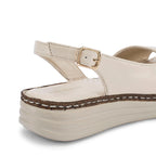 Lopez Saga Comfort Off-White Heels - Lino Perros