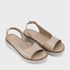 Lopez Saga Comfort Taupe Heels - Lino Perros