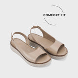 Lopez Saga Comfort Taupe Heels