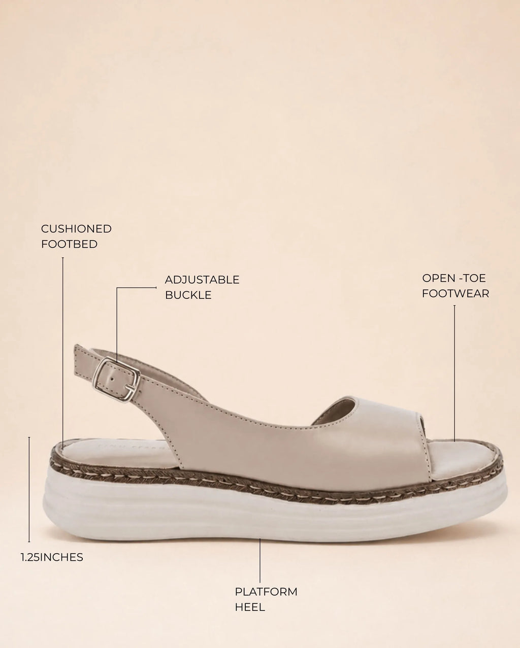Lopez Saga Comfort Taupe Heels - Lino Perros