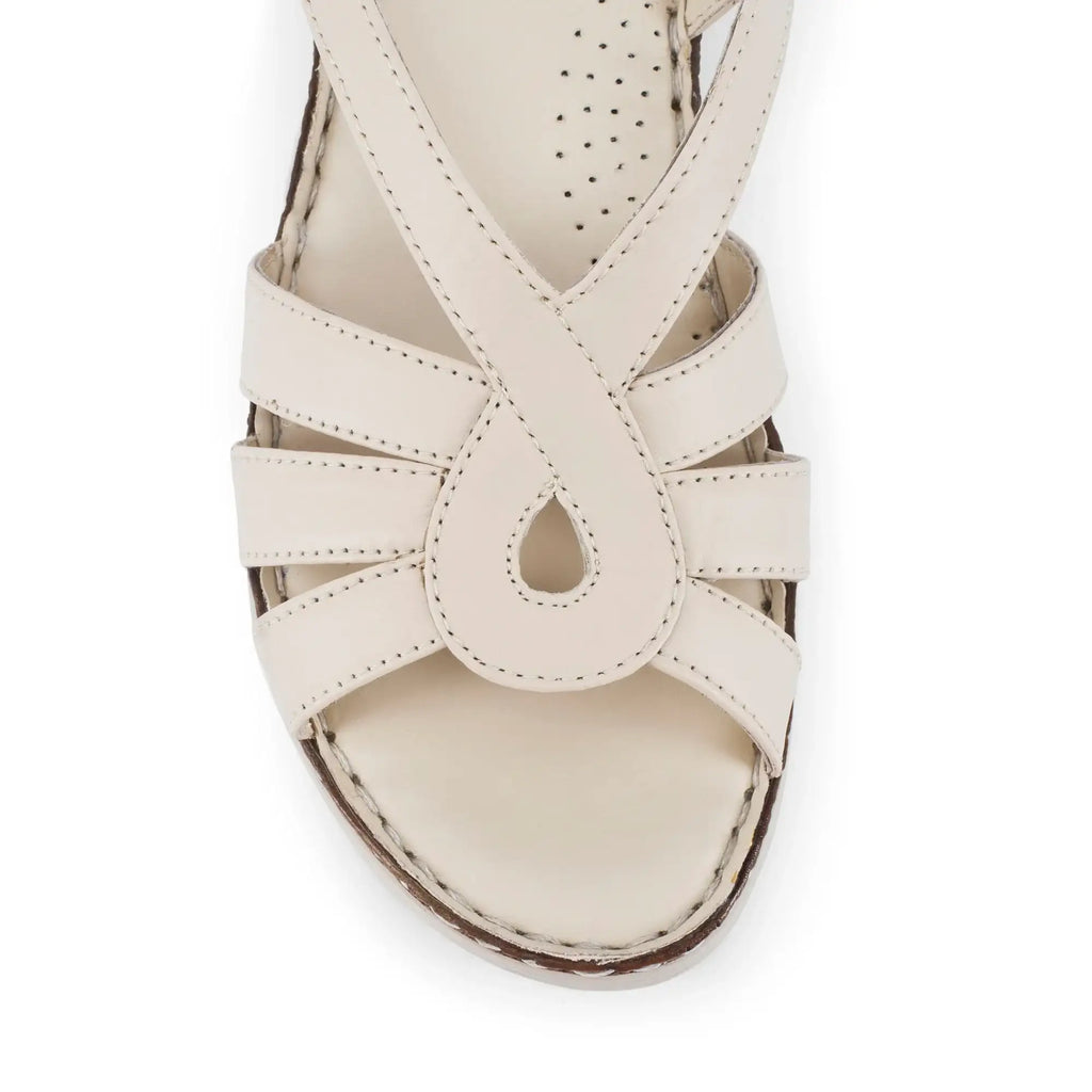 Lopez Marta Comfort Off-White Heels - Lino Perros