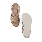 Lopez Marta Comfort Taupe Heels - Lino Perros