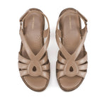 Lopez Marta Comfort Taupe Heels - Lino Perros
