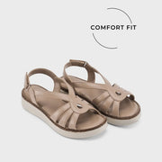 Lopez Marta Comfort Taupe Heels