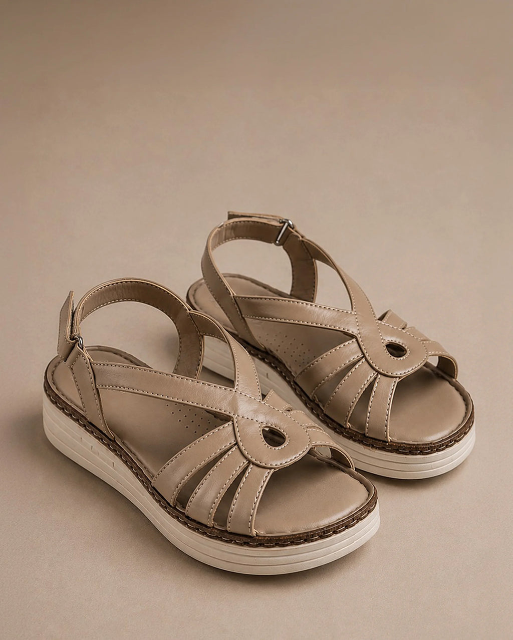 Lopez Marta Comfort Taupe Heels