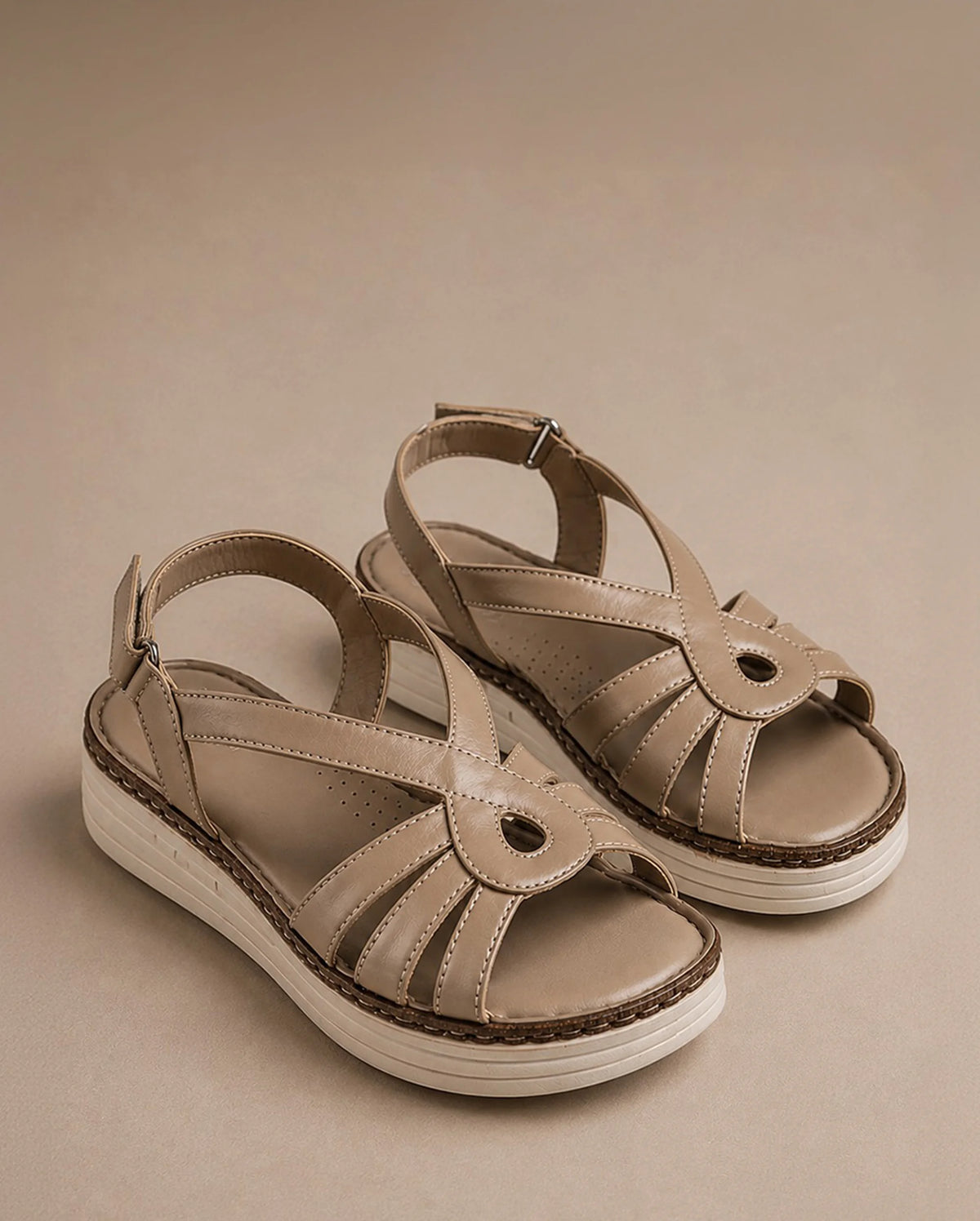Lopez Marta Comfort Taupe Heels