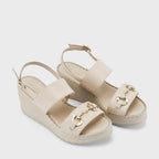 Lopez Tyra Comfort Off-White Heels - Lino Perros